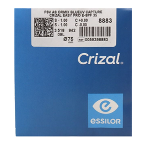 ESSILOR AS 1.6 Ormix Crizal EASY PRO 0017 фото