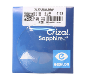 ESSILOR 1.5 Orma Crizal Sapphire HR 0007 фото